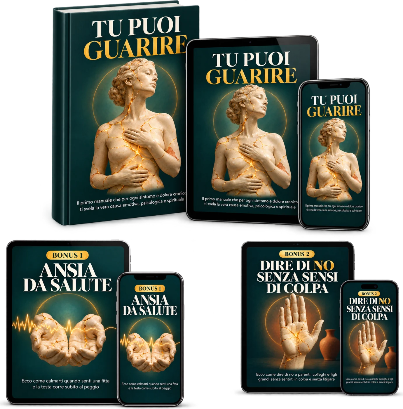 Tu Puoi Guarire con i due bonus: Ansia da Salute e Dire di No Senza Sensi di Colpa